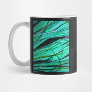 Abstract Grass 1 Digitally Enhanced 5 Mug